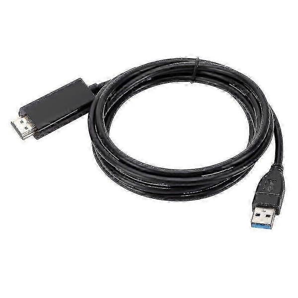 1,8 m USB til HDMI-adapterkabel Ledning USB 2.0 Type A Han til HDMI Han Konverter Ny