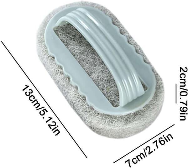 Handled Sponge Brush Blue Soft Magic Sponge Eraser Cleaning Bathtub Ceramic Tile Cleaning Tool Kitchen Tool Grey Grey