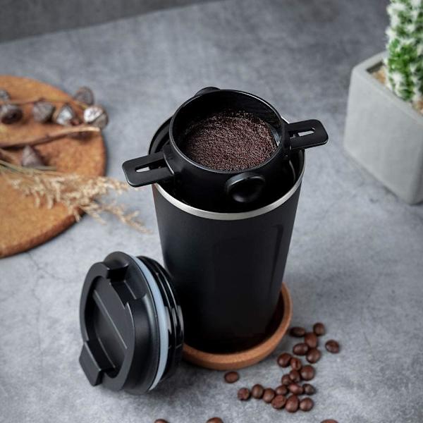 Kaffefilter i rustfrit stål til manuel permanent kaffebrygning, bærbart højpræcisions 304 rustfrit stål kaffe te