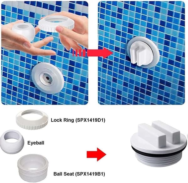 Stykker PVC-prop O-ring sæt med vinterpoolpropper fryseprop til returledning skimmer ventil pool