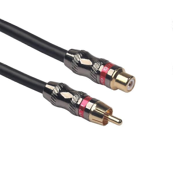 RCA han til RCA hun-kabel Lyd Video RCA han til hun-adapter Forlængerkabelstik Forgyldt