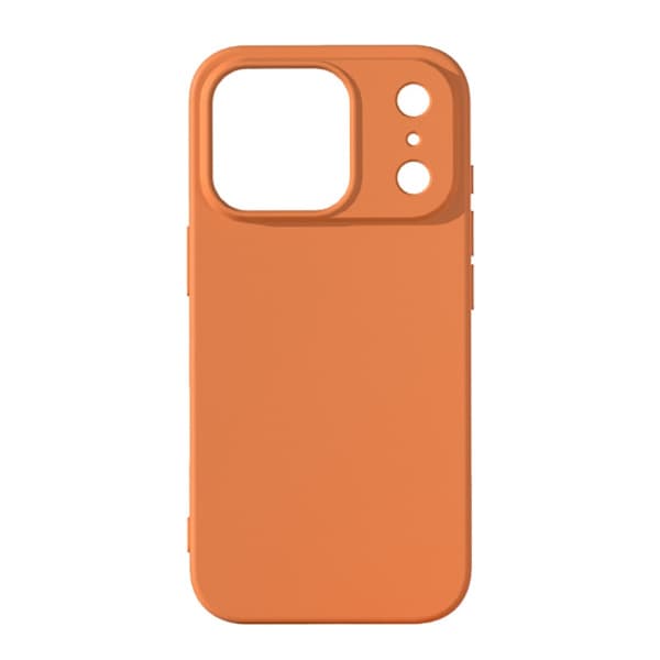 Skall til iPhone 17 Pro Oransje Flytende Silikon Helt Mykt
