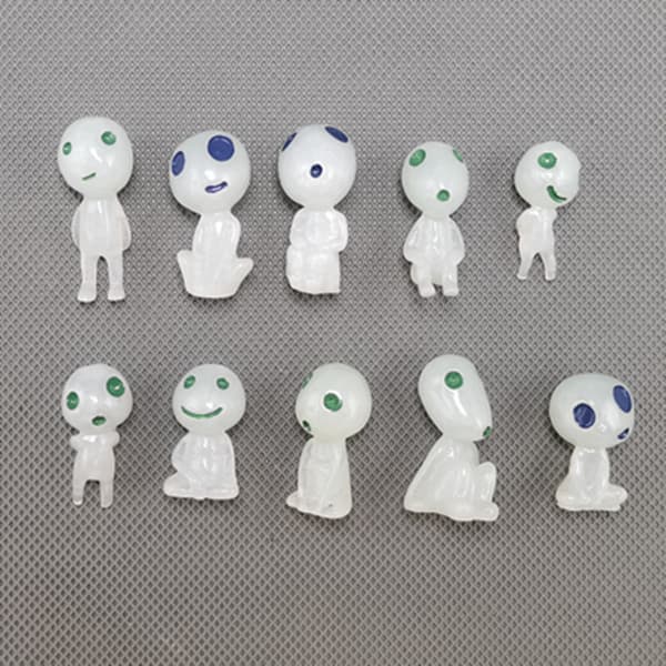 4 st/lot Princess Mononoke Tree Elves Micro Landscape Gardening D