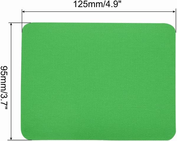 Strygemærker Stofreparation Grøn 4.9\"x3.7\" 6Stk Mirror Black 13ft x 1"