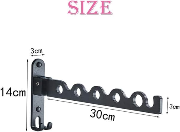 Wall Mounted Clothes Hanger Foldable Wall Clothes Drying Rack Clothes Hanger Drying Rack for Laundry Bathroom Laundry Room Bedroom