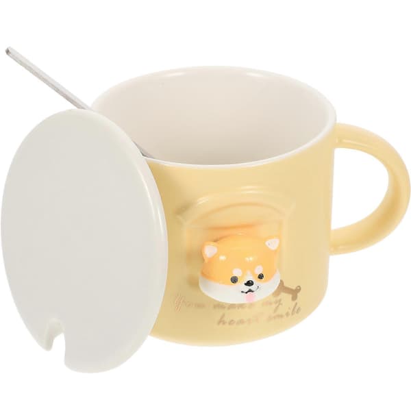 Dog Mom Mug Ceramic Mug for Drinking 1Set Yellow Office Water Cup[DB]