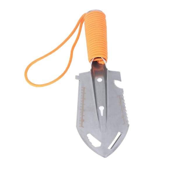 Mini Spade Rygsæk Spade Multifunktionel Rustfrit Stål Havearbejde Plantning Udendørs Overlevelse Orange