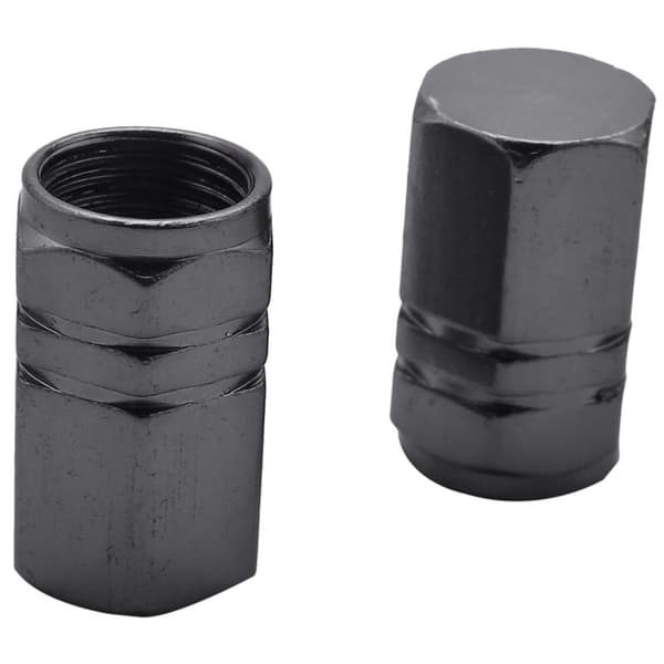 80 st däckventilskaftlock hjulskydd dammtät däcklock för bil, titan grå hexagonal form