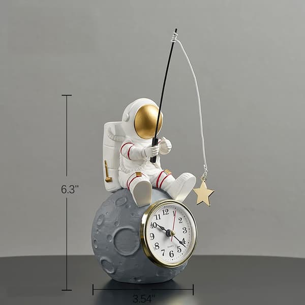 Astronautfigur Klocka för Skrivbord & Hylla, Batteridriven