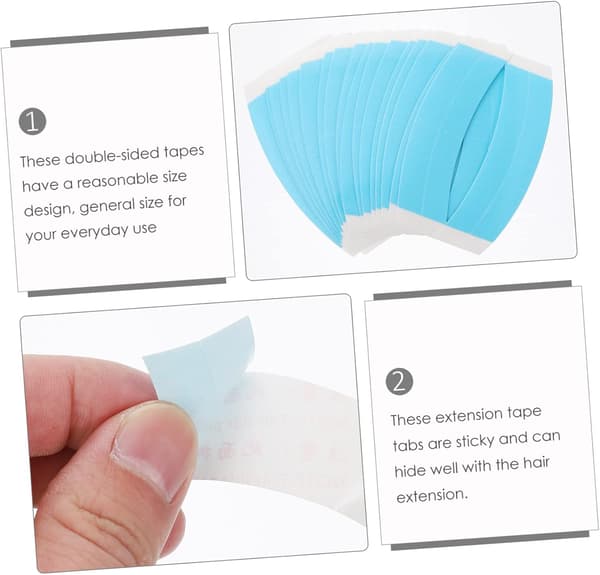 Double-sided Wig Tape for Hair Extension Adhesive Strips, Waterproof and High Adhesion