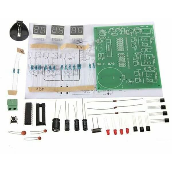 AT89C2051 6 Digital LED Display Electronic Clock DIY Set Receiver for Arduino Flux