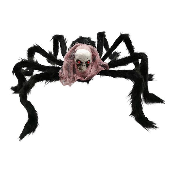 Stor spindel Halloween-dekoration för utomhusbruk, läskig spindel, läskig dekor