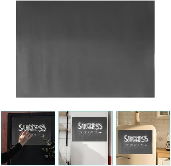 Sort A4 magnetisk whiteboardtavle til køleskab, lille magnetisk tavle notesblok