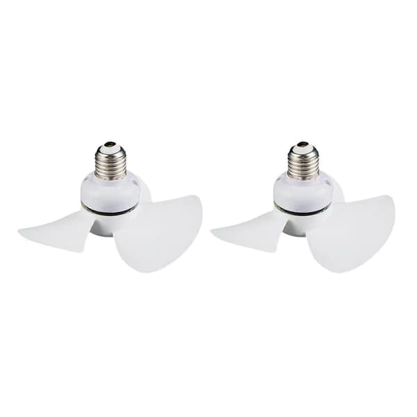 Creative Socket Fan Silent Modern E27 Socket Ceiling Fan for Porch Office Hallways