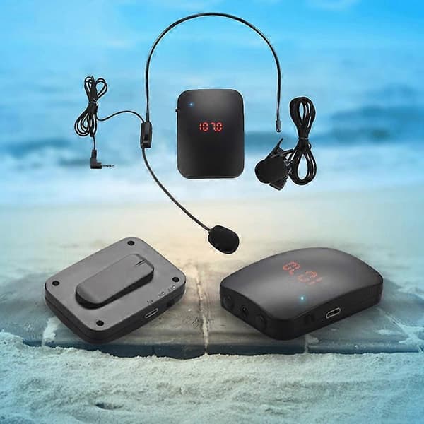 Wireless Microphone FM Radio Transmitter Headset Collar Tour Guide Clip-On MIC JIKAIX
