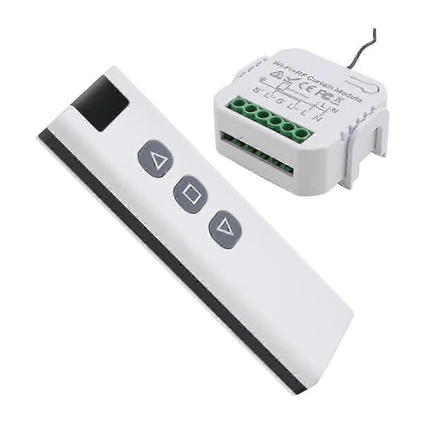 Tuya Smart Life WiFi 433MHz Roller Blind Switch with RF Remote Control for Electric Roller Shutter Control