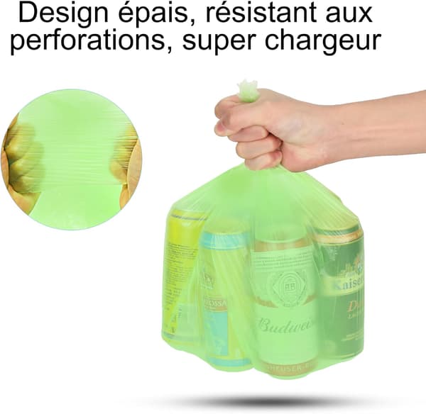 30-liters søppelposer, 100 poser per pakke, for matavfall, robuste, holdbare og biologisk nedbrytbare.