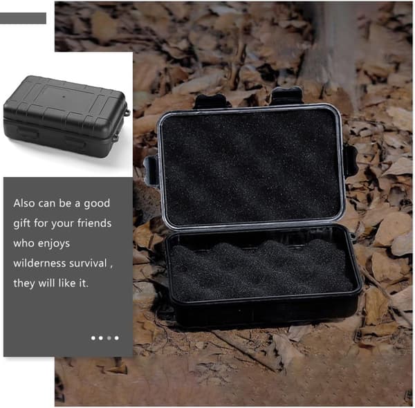 Survival Storage Container Set 2st Vattentät Stötsäker Verktygsorganisatörslåda