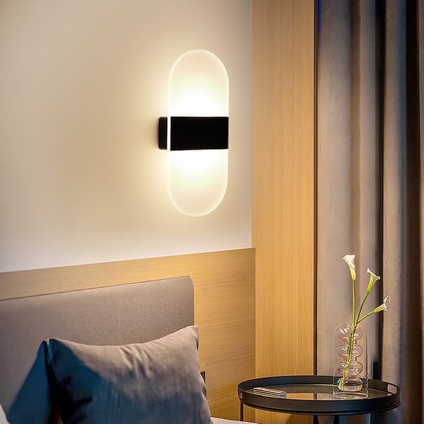 White Rounded Bedside Lamp | Touch-Sensitive Rechargeable (Motion Sensor) Warm Light