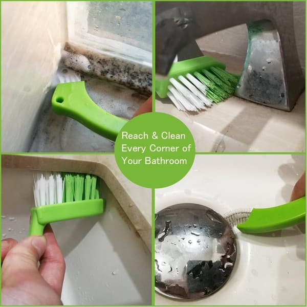 Tile Grout Brush 4 in 1 Grout Brush Multifunctional Cleaning Brush for Kitchen and Bathroom