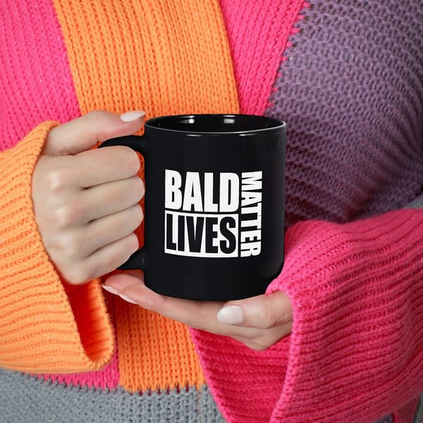 Funny Novelty Mug, Joke Gift for Bald Men, Birthday or Father's Day Present - Ceramic Coffee Cup, 11oz Mug