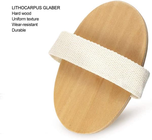 Duschborste, massageborste med naturligt trä, kroppsskrubb borste, duschborste, hårborste