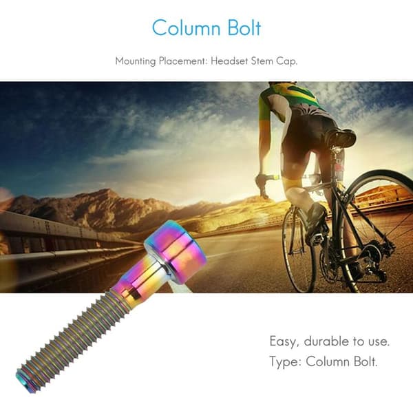 M6X30mm Titanium Bolts for Bicycle Stem Cap Bolt Bike Rainbow Screw