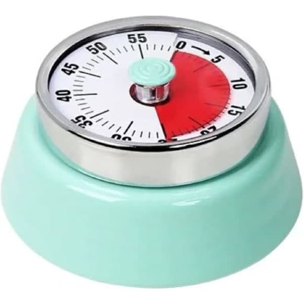 Magnetisk metalltimer – Manuell opptrekking, ingen batteri, tidsvisualisering for kjøkken, arbeid, studier – Grønn green