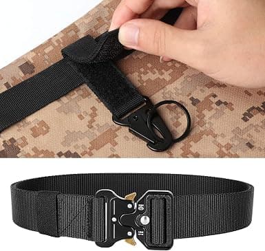 Taktisk herrebelte, militær stil kraftig nylon arbeidsbelte w