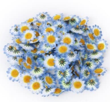 100 stk Solsikkehoder Mini Blomster Gerbera Daisy Kunstig Dekor