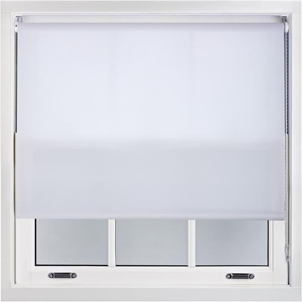 Roller blinds without drilling - White 30 x 150 cm - Roller blinds that can be installed without drilling, privacy screen, sun protection