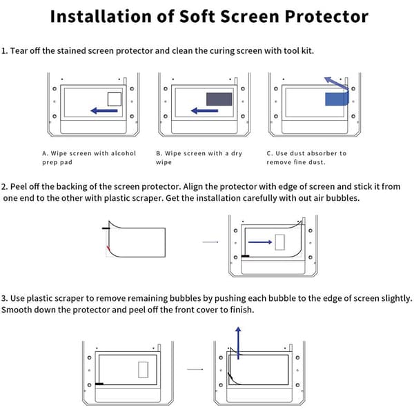 10 kpl LCD-hartsikalvo 3D-tulostimelle, Photon Mono X 6K, näytönsuoja Plus 9,25 tuumaa