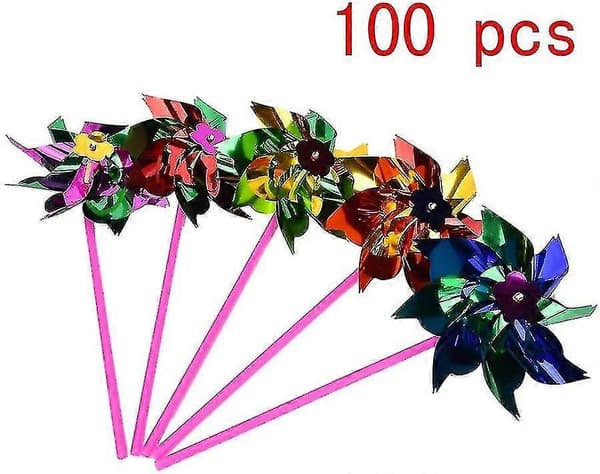 100 vedenpitävää foliotuulimyllyä ulkoleluja lapsille puutarhakoristeita pyöriviä tuulimyllyjä