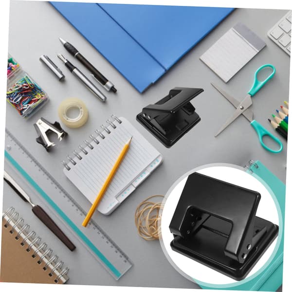 Handheld Punch Loose Leaf Punch Office Punch Set Punch Die Punching Label Punch 2-Hole Punch Registration Student Iron