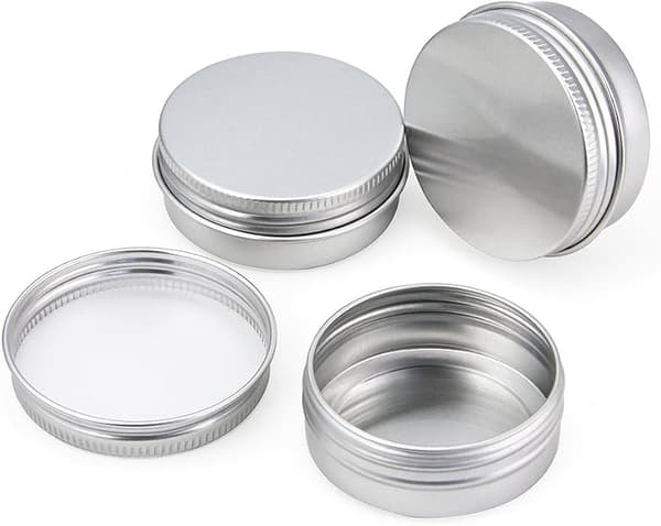 30 st 30 ml aluminiumburk med lock kosmetiska burkar runda behållare S
