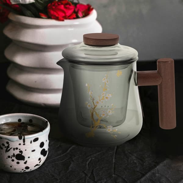 Glass Teapot and Anti-Scald Versatile Functionality
