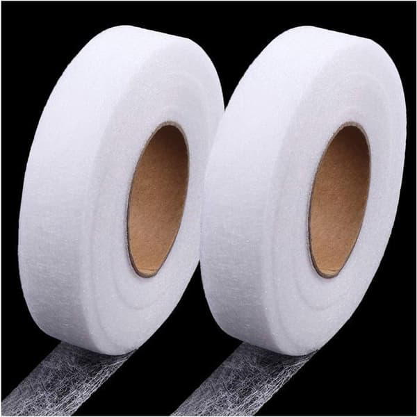Strykebånd - OTBACT - 60M x 2CM - Hvit - Non-Woven - Enkel Søm [DB] hvit white