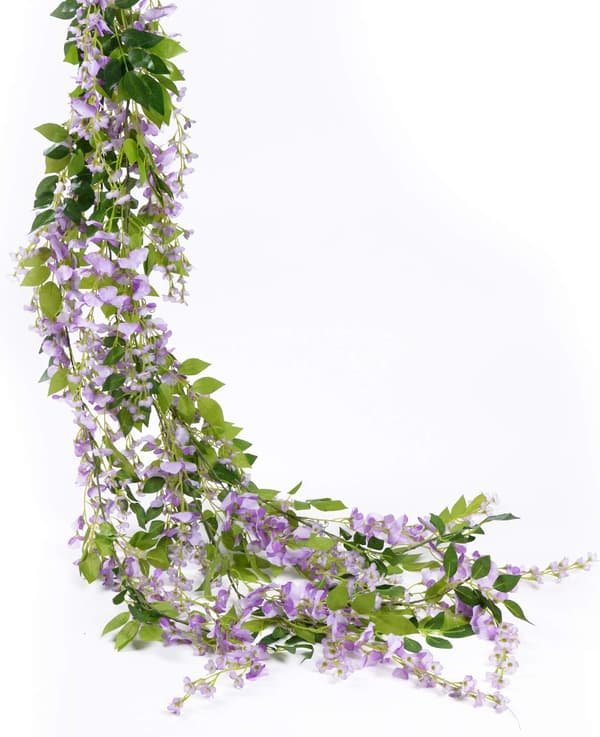 Kunstig Blåregn Blomsterkrans, Kunstig Blåregn Ranke