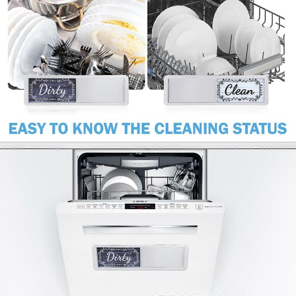 1 Clean Dirty Dishwasher Magnet, Double-Sided Magnetic Dishwasher Indicator