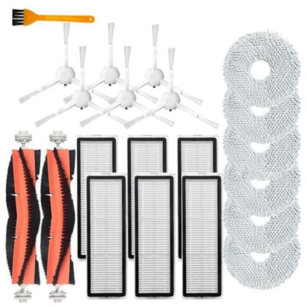 For Bot W10 Pro HEPA Filter Main Brush Mop Side Cloth Vacuum Cleaner Set 21 Pcs
