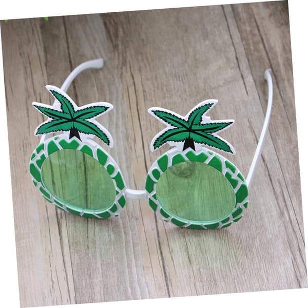 2 stk hawaiiske ananasformede solbriller tropiske luau-festbriller