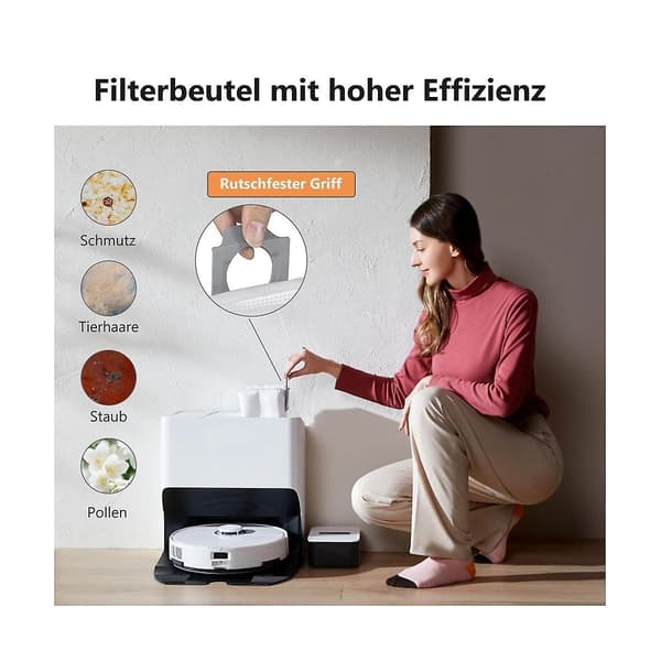 Tilbehørssæt til S8 Pro Ultra, støvposer, moppeklude, sidebørster, reservedele, tilbehør til robotstøvsuger