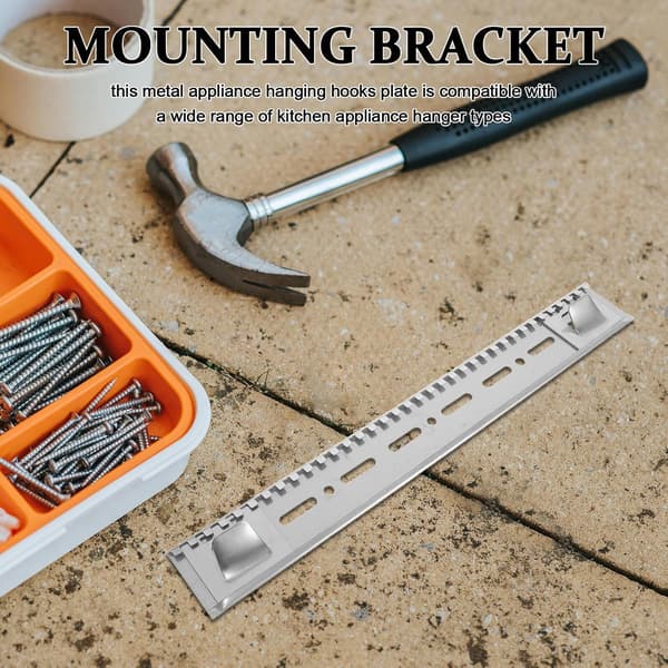 Range Hood Wall Mount, Metal Bracket for Kitchen Appliances, Hanging Hook Plate