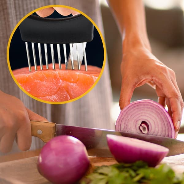 Stainless Steel Onion Chopper, Food Vegetable Chopper, Multifunctional Kitchen Utensil, Fruit and Vegetable Aid