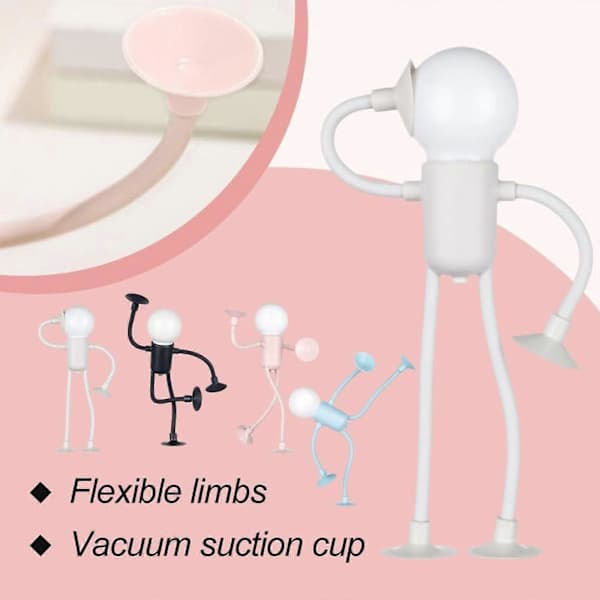Formbar Rolig Sportmann Nattlampe, DIY Form Nattlamper, Bra Gave hvit white white