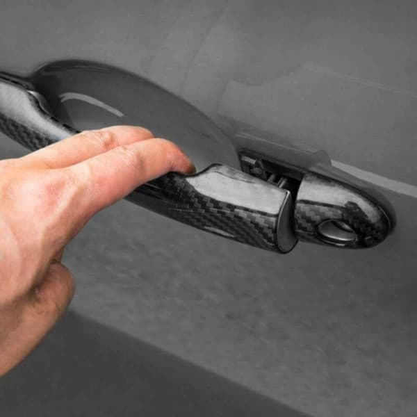 Fiber Door Handle Cover Trim No Keyhole for 3 2008-2016