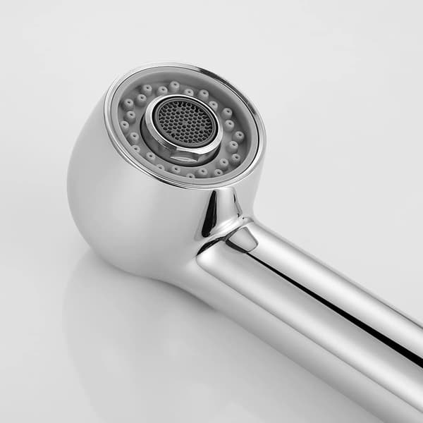 Erstatningsdusjhode med 2 spraymoduser, hånddusj for kjøkken, flatt dusjerstatningshode for kjøkkenkran og vaskekran, krom