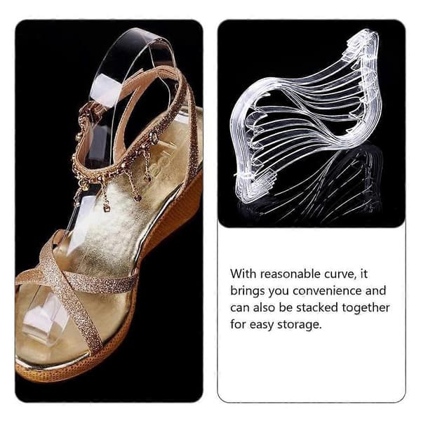 10pcs Shoe Display Stand Sandals Shoe Support Stand Acrylic Shoe Support Holder