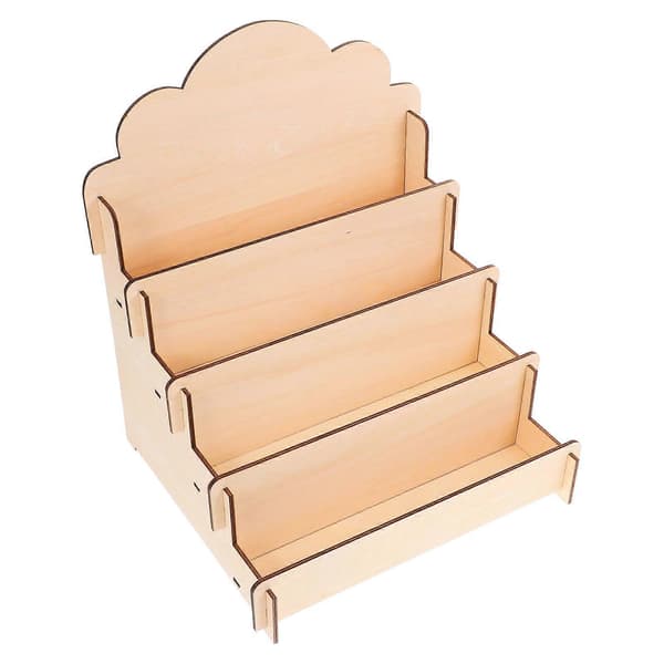 Bærbar postkortholder egnet for skrivebordsbruk og håndverksmesser 35x30x26,5 cm multifunksjonell oppbevaring 1-pakning