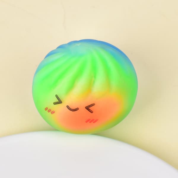 Stress Relief Toy, Realistic Steamed Bun with a Smiling Face - Steamed Bun 2 2
